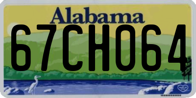 AL license plate 67CH064