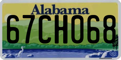 AL license plate 67CH068