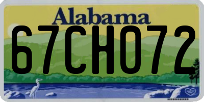 AL license plate 67CH072