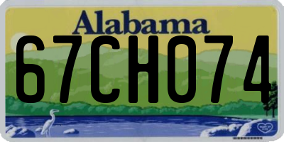 AL license plate 67CH074