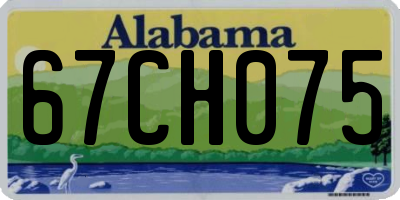 AL license plate 67CH075