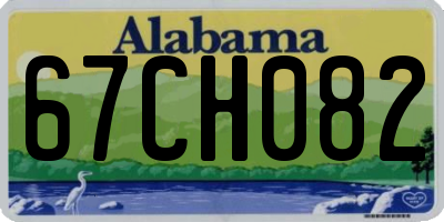 AL license plate 67CH082