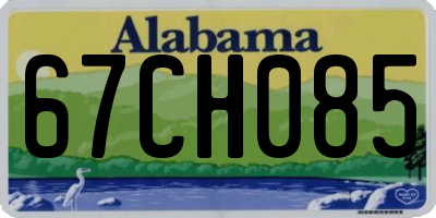 AL license plate 67CH085