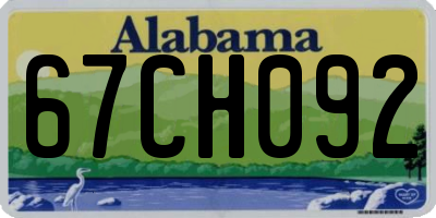 AL license plate 67CH092