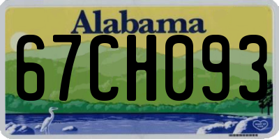 AL license plate 67CH093
