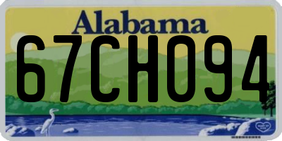AL license plate 67CH094