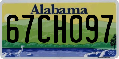 AL license plate 67CH097