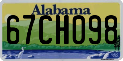 AL license plate 67CH098