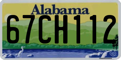 AL license plate 67CH112