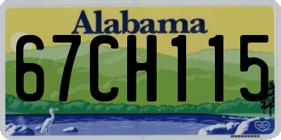 AL license plate 67CH115
