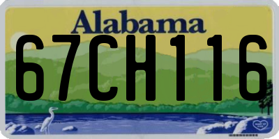 AL license plate 67CH116