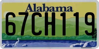 AL license plate 67CH119