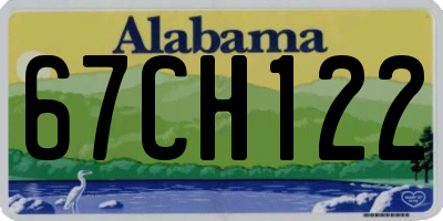 AL license plate 67CH122