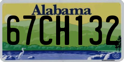 AL license plate 67CH132