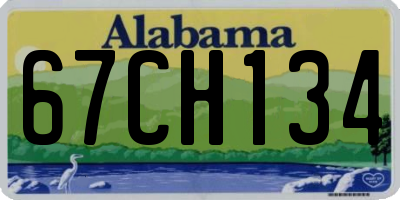 AL license plate 67CH134
