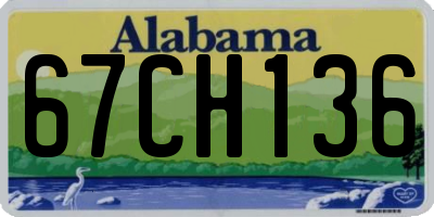 AL license plate 67CH136