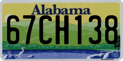 AL license plate 67CH138