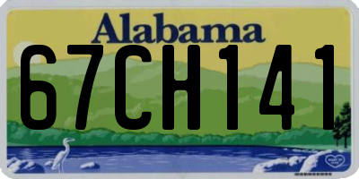 AL license plate 67CH141