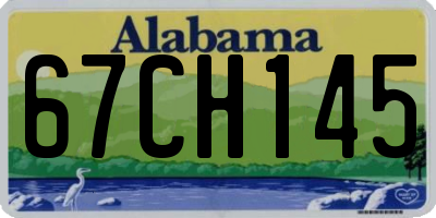AL license plate 67CH145