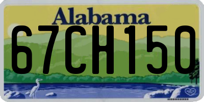 AL license plate 67CH150