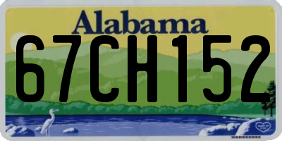 AL license plate 67CH152