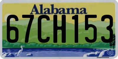 AL license plate 67CH153