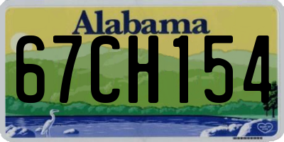AL license plate 67CH154
