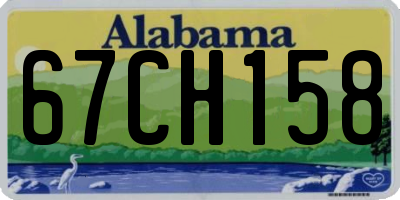 AL license plate 67CH158