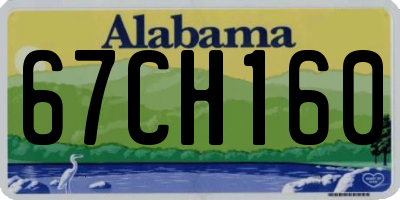 AL license plate 67CH160