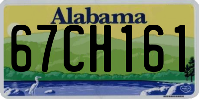 AL license plate 67CH161