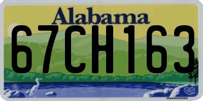 AL license plate 67CH163