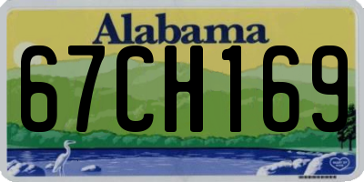 AL license plate 67CH169