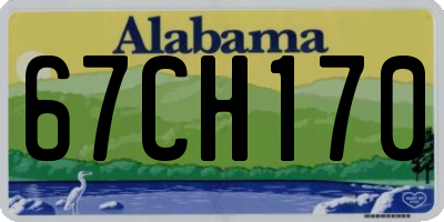 AL license plate 67CH170
