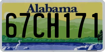 AL license plate 67CH171