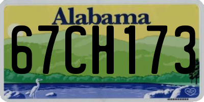 AL license plate 67CH173