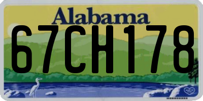 AL license plate 67CH178