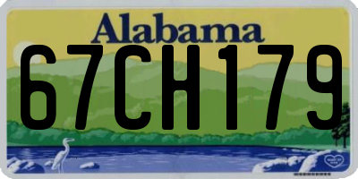 AL license plate 67CH179