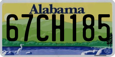 AL license plate 67CH185