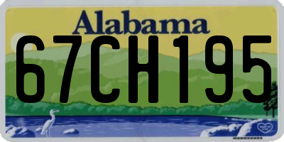 AL license plate 67CH195