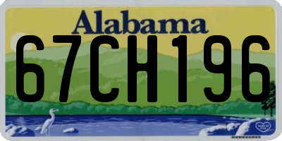 AL license plate 67CH196