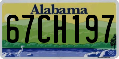 AL license plate 67CH197
