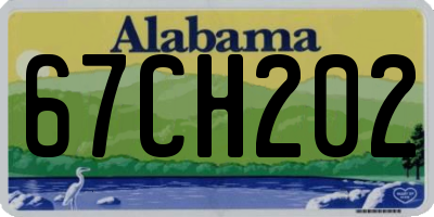 AL license plate 67CH202