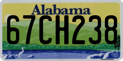 AL license plate 67CH238