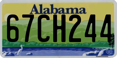 AL license plate 67CH244