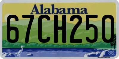 AL license plate 67CH250