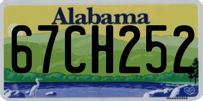 AL license plate 67CH252