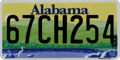 AL license plate 67CH254