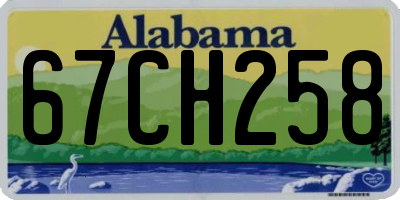 AL license plate 67CH258