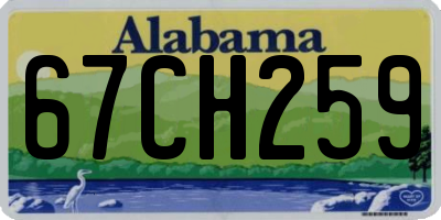 AL license plate 67CH259
