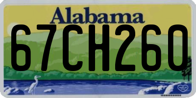 AL license plate 67CH260